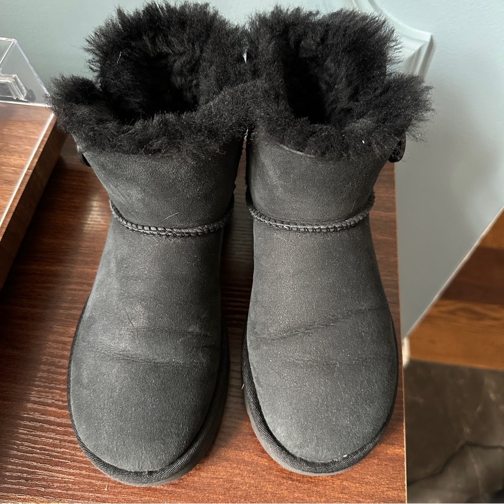 Ugg Mini Bailey Button Boot In Black - image 2